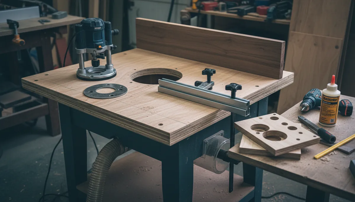 Fabriquer une table pour affleureuse